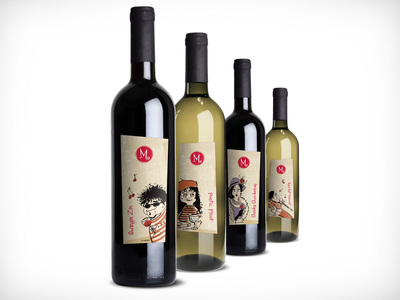 Maragas Winery labels