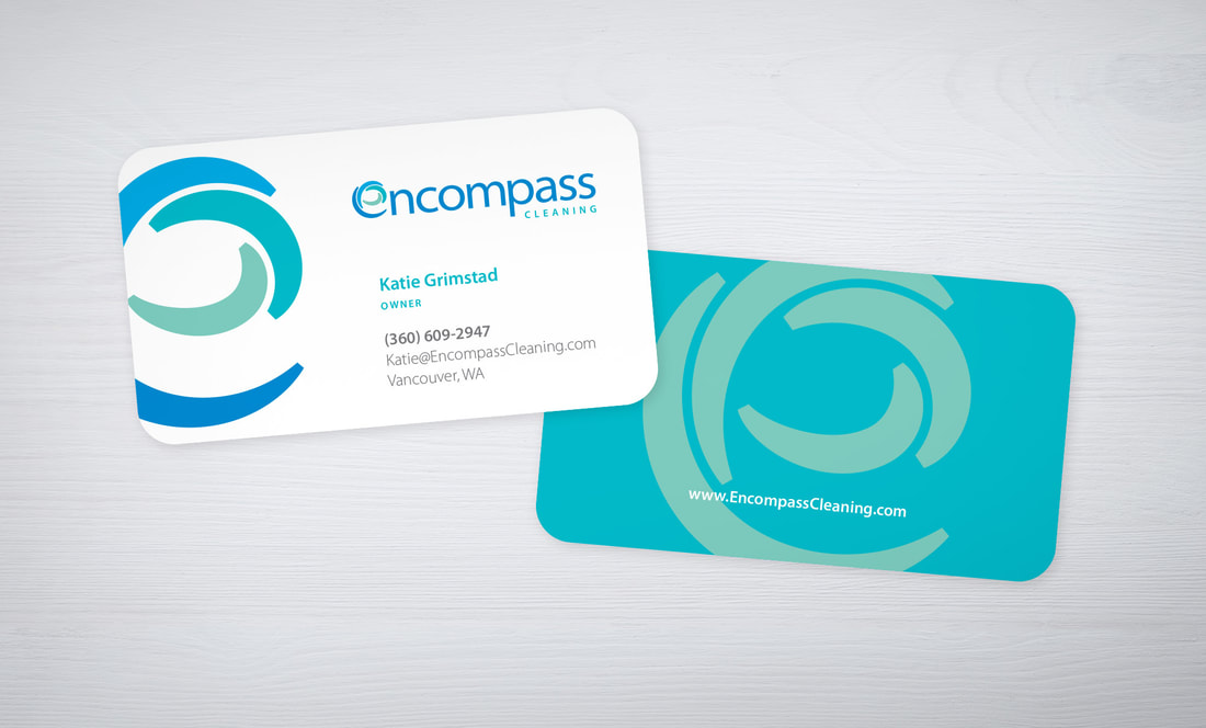 Encompass Cleaning Business Card Design