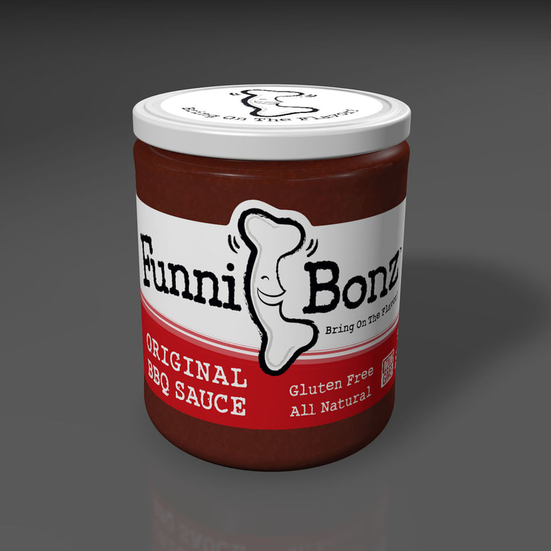 New FunniBonz Label Design in 3D