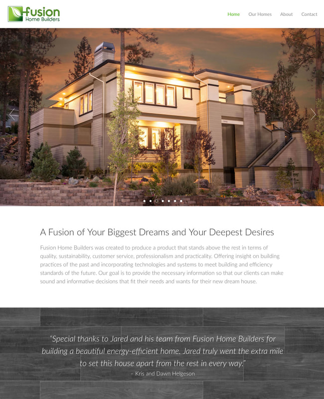 Fusion Home Builders Website