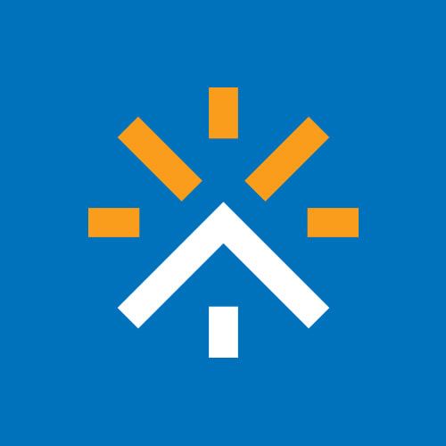 Legacy Logo Mark on blue
