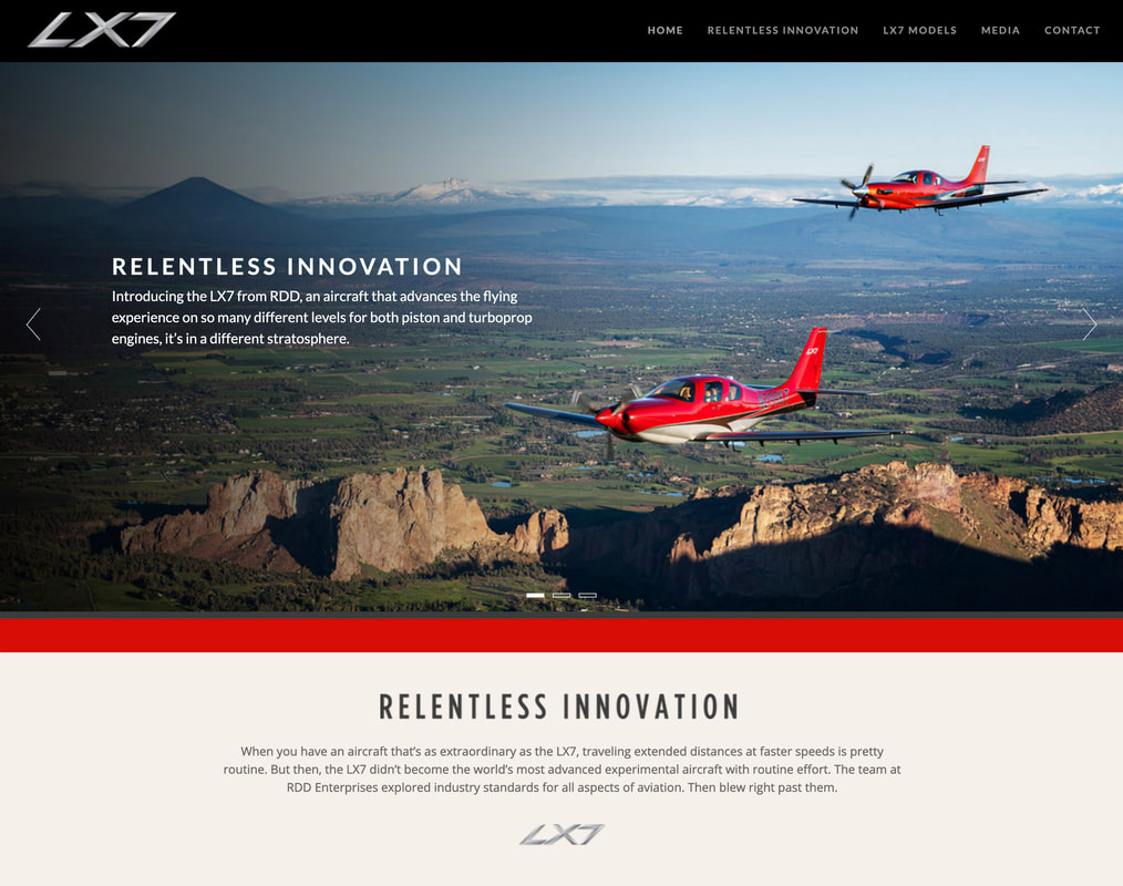 LX7 Website Design