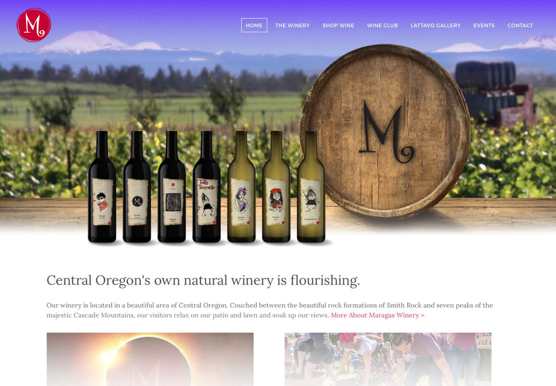 Maragas Winery website design