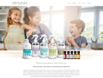 Nurturals Website Design