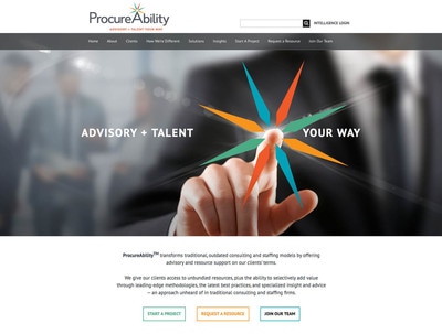 Procureability Website Design