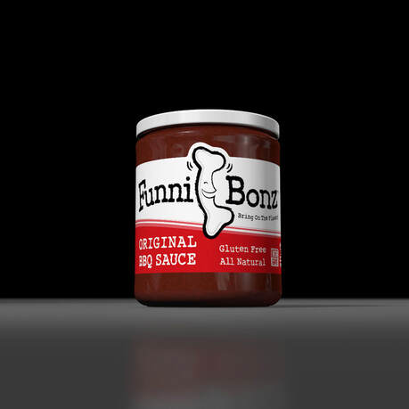 New FunniBonz Label Design in 3D