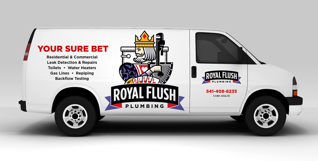 Royal Flush Plumbing Van Wrap