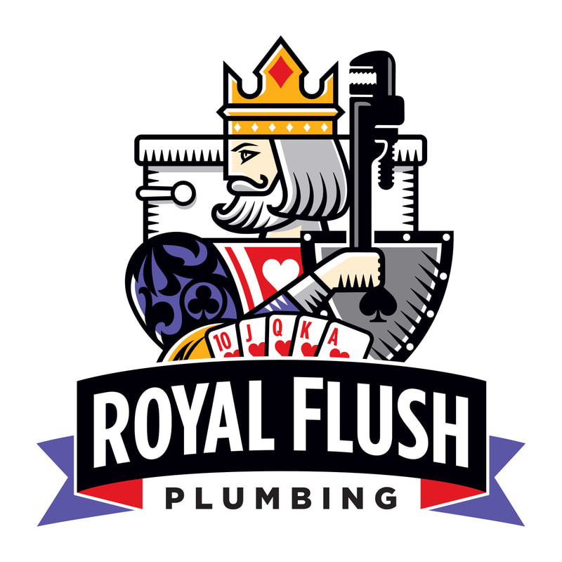 Royal Flush Plumbing logo design