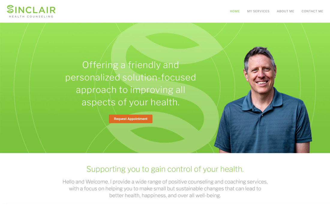 Sinclair Health Counseling website design