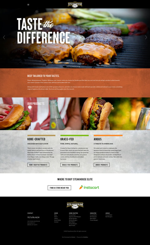 Steakhosue Elite home page design