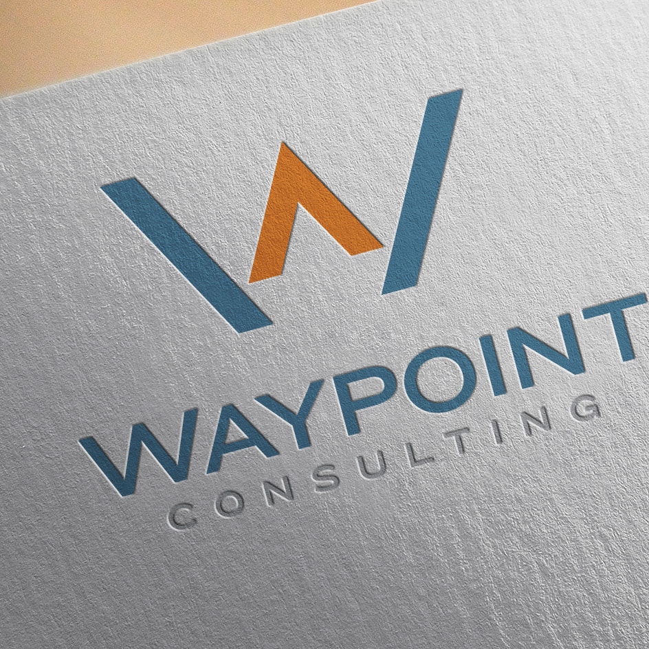 Waypoint logo design on letterhead